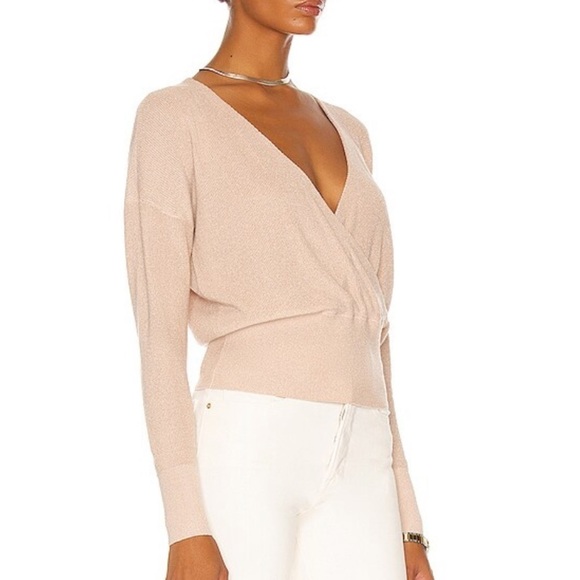 L'AGENCE Cream Wrap Blouse - Picture 10 of 12